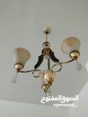  3 مصابيح سقف بثلاث اضاءت لون ذهبي