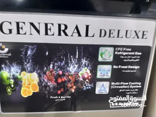  5 ثلاجة جنرال ديلوكس حجم 420لتر لون سلفر توفير كهرباء