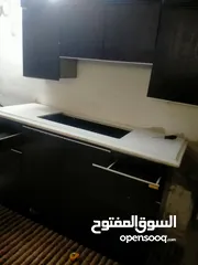  6 مطبخ صغير يصلح لروف من اجود انواع الخشب خشب لاتيه ثقيل مع قاعدة مع رخام 2 متر في 60