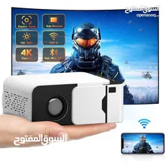  10 بروجكتر 4K نظام HD أعلى مواصفات نظام WI FI والبلوتوث اخر اصدار في سوق ويدعم جميع مداخل