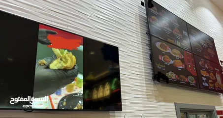  1 شاشات عرض منيو للمطاعم LG