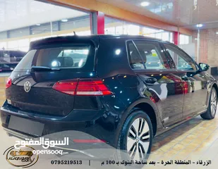  6 Volkswagen e-golf 2019 , بحالة الوكالة , فحص كامل سبعة جيد ,تقطع مسافة في شحنة الواحدة 250-270