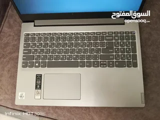  3 لينوفو I3 جيل عاشر، 8 جيجا رام و128 جيجا SSD hard desk بحالة الوكالة والسعر محروق