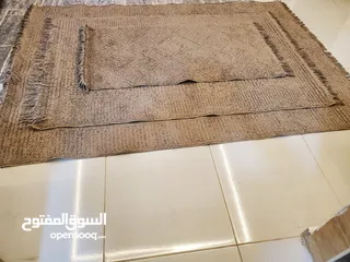  14 طقم سجاد تركي 3 قطع احجام مختلفة استخدام خفيف اصلي لون بيج اجمل لون  واجمل نقشة التركي سعر حررق