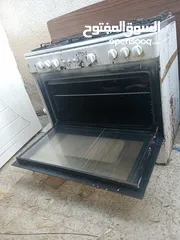  3 غاز 5 عيون مستعمل مع ساعة وبربيش