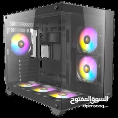  1 كيس بي سي مستعمل مثل الجديد + 6 مراوح  pc case antec cx800 RGB