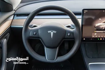  17 تيسلا model 3  tesla 2023 ستاندر  فحص كامل بحاله الوكاله  لون فيراني
