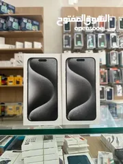  17 iPhone 15 pro max (256GB/512GB)  جديد كفالة شرق اوسط بسعر مميز