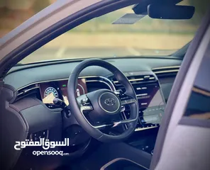  14 توسان هايبرد 2022 فل مسكر بدون فتحة فرش بني