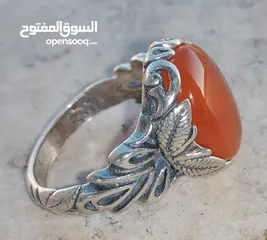  4 خواتم فضه شغل يدوي اقرأ الوصف