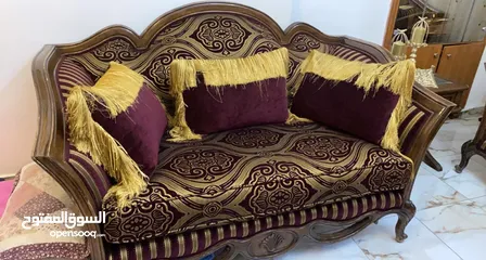  2 طقم كنب خشب زان