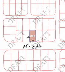  1 للاستثمار : ارض للبيع 1128 متر - جامعة العلوم والتكنولوجيا - مرتفعة مطلة وصخرية بسعر مغري