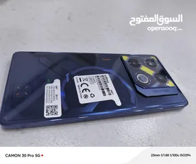  2 انفنكس GT20 pro لون ازرق ذاكرة 256 عشوائية 24 استخدام 15 يوم فقط الجهاز مكفول من كلشي