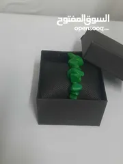  3 سورا عقيق خضراء طبيعيه من النوادر جدا