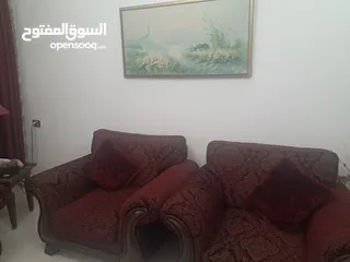  3 طقم كنب اشلي 7 مقاعد و طقم سفرة 8 مقاعد