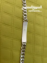  5 Sterling silver bracelet unisex اسواره فضه اصلي غير مستعملة - اطلاقا