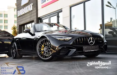  1 مرسيدس اس ال كشف 2023 Mercedes SL43 AMG Roadster Night Package