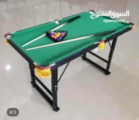  3 بلياردو بقواعد معدنية حجم 4قدم بطول 120سم وعرض 60سم