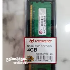  6 pc transcend 4GB ram computer رامات للكمبيوتر 4GB بتردد 3200  +2666 