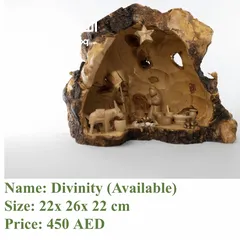  2 Christmas nativity scene from the Holy Land Olive wood of Beithlehem