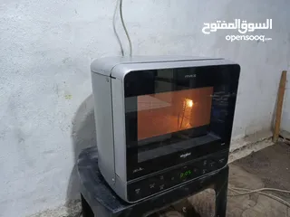  4 ميكرويف ويربول 25لتر من افخم النوعيات لون سلفر مع نظام شواي سعر مغري قابل للتفاوض