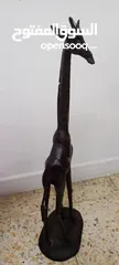  3 Ebony Wood Giraffe