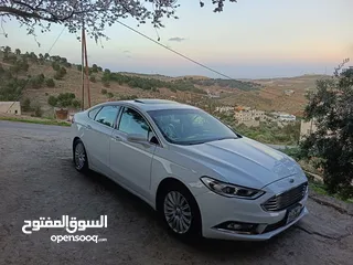  10 فورد فيوجن تيتانيوم 2018 Ford Fusion Titanium white  اعلى مواصفات نظيفه جدا استخدام شخصي ماشيه 96000