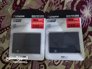  1 ssd للنظام حجم 240 گيگا  جديد كبس  ماركة كنگستون