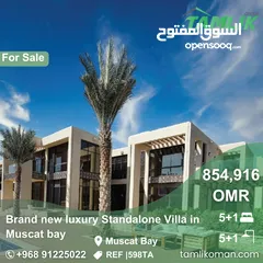  1  Brand new luxury Standalone Villa for sale in Muscat bay  REF 598TA