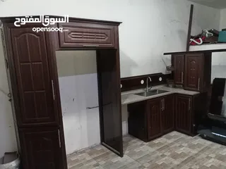  6 مطبخ المنيوم مع جرانيت مع مجله مع بطاريه مع شفاط