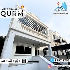  1 QURM  HIGH QUALITY 6+1 BR VILLA WALKABLE FROM THE BEACH