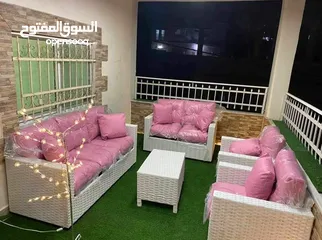  21 كنب رتان يتوفر خماسي 120 ويتوفر سباعي 170