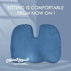  5 وسادة مقعد لتقويم العظام للعصعص من 4V1TM لتخفيف الام اسفل الظهر وعرق النسا وعظم الذنب، والام اسفل
