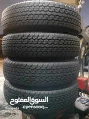  9 القياس 16 ار 205  من اعلا المواصفات بالاطارات العالميه دبل قومه دبل ستيل نسبت المطاط 100بل100