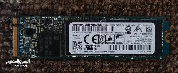  1 هارد سك Toshiba SSD M.2 256g للبيع