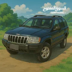  12 جيب شيروكي 2002 بحالة ممتازة 4000 سي سي ترخيص واطي Jeep WJ
