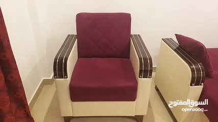  1 6 seater sofa cumbed and dining table with 6 chairs