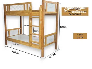  7 BRAND NEW CHILDREN SOLID WOOD BUNK BED 90X190 CM