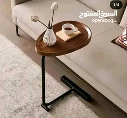  1 طاولة سيرفيس خشب