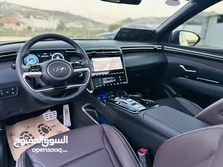  14 هونداي توسان/2024  فل الفل فتحة سقف بانوراما  2x4 ///240Hp بنزين + كهرباء  ( Haybrid) 1600cc