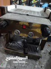  4 ماكنة سلش ثلاث عيون نوعيه الافضل بالاسواق هاسك .. مع عرباي مخصصه لها حديد ..كمان عده مماكنة سبريسو
