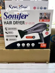  2 سشوار سونيفر SONIFER الجديد كليا 2600W حرق أعار لمدة اسبوع