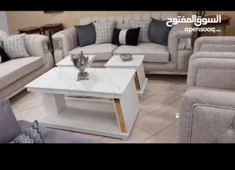  4 طقم كنب فاخر  للبيع بحال جديد  (اثاث عرسان)