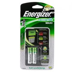  1 شاحن بطاريات اصلي انرجايزر+ بطاريات شحن عدد2  Energizer Charger Battery AA+AAA