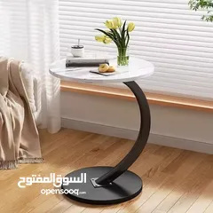  2 السكملي هي الي رح تغنيكي عن السكملي التقليدية في بيتك طاولة جانبية مستديرة على شكل حرف C