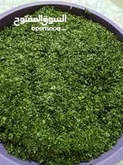 13 ملوخيه ورق وملوخيه ناشفه مفروكه وناعمه بدون عيدان مغسله ومنقبه وجاهزه لطبخ