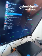  7 نضام مراقبه كامل متكامل 4 كمرات مع DVR مع هارد 500g مع محول البور