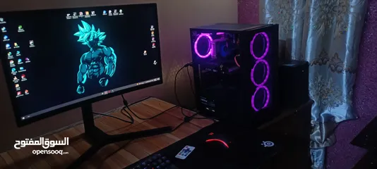  3 كمبيوتر العاب مستخدم للبيع RTX 3060 PC GAMEING