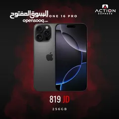  1 جديد بلكرتونة iphone 16 pro 256GB