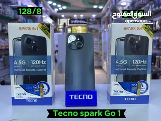  17 جهاز جديد بالكرتونة Spark GO 1 رام 6 و 8 جديد 64 و 128 مكفول سنة متوفر توصيل